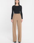 PANTALON TAILLE HAUTE MATHILDA MACCHIATO PANTALON KOOKAI Mode Kookai