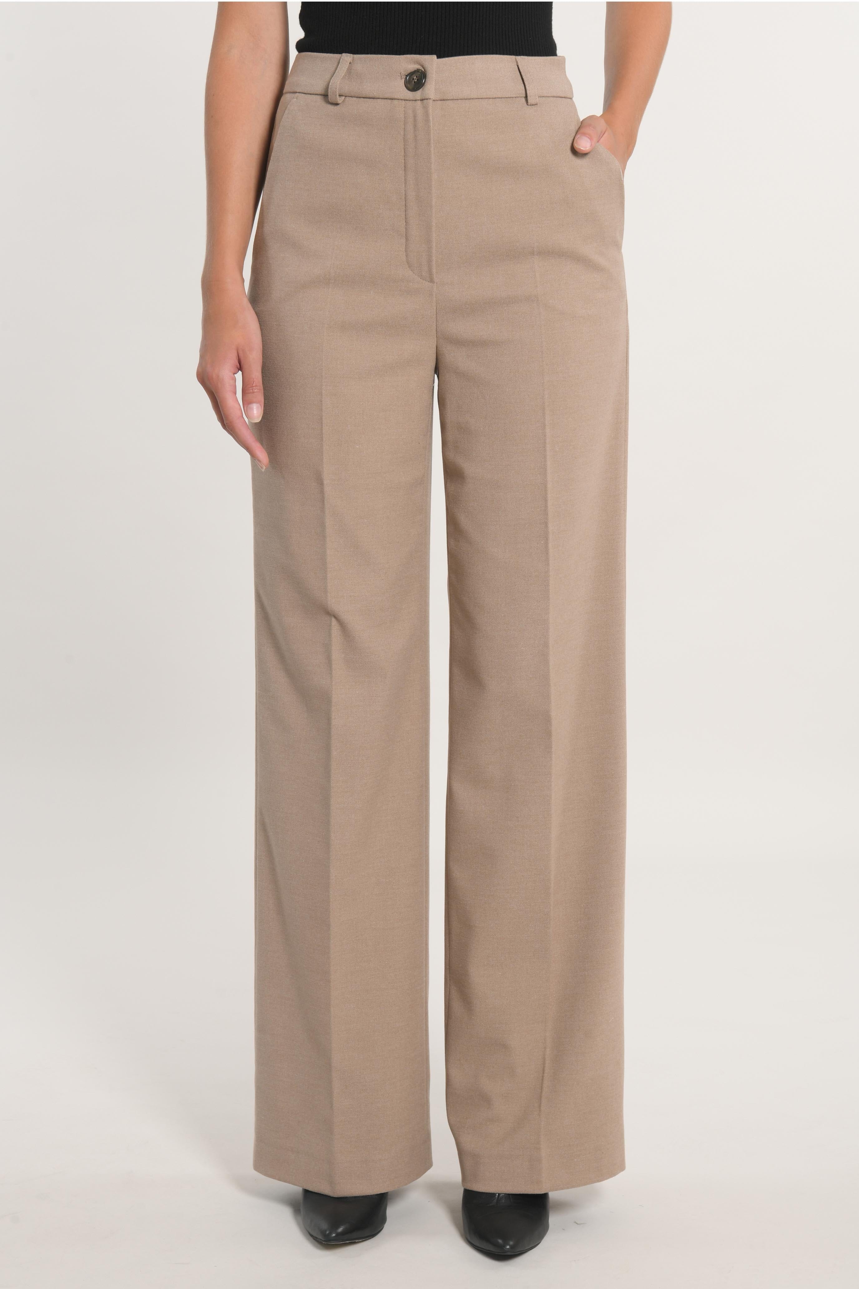 PANTALON TAILLEUR LARGE MACHA BEIGE PANTALON KOOKAI Mode Kookai