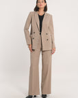 PANTALON TAILLEUR LARGE MACHA BEIGE PANTALON KOOKAI Mode Kookai