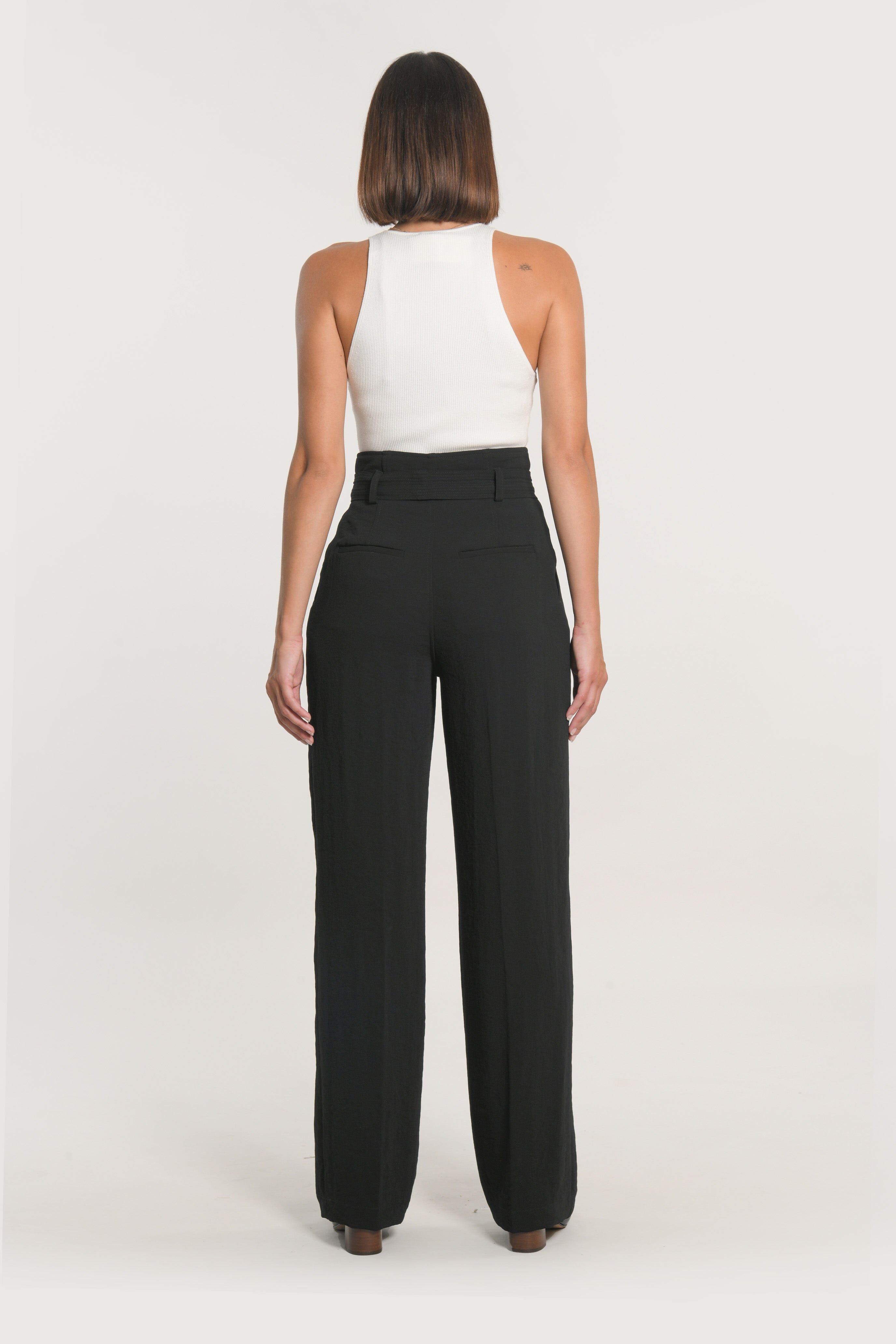 PANTALON TAILORING LARGE MIKA NOIR PANTALON KOOKAI Mode Kookai