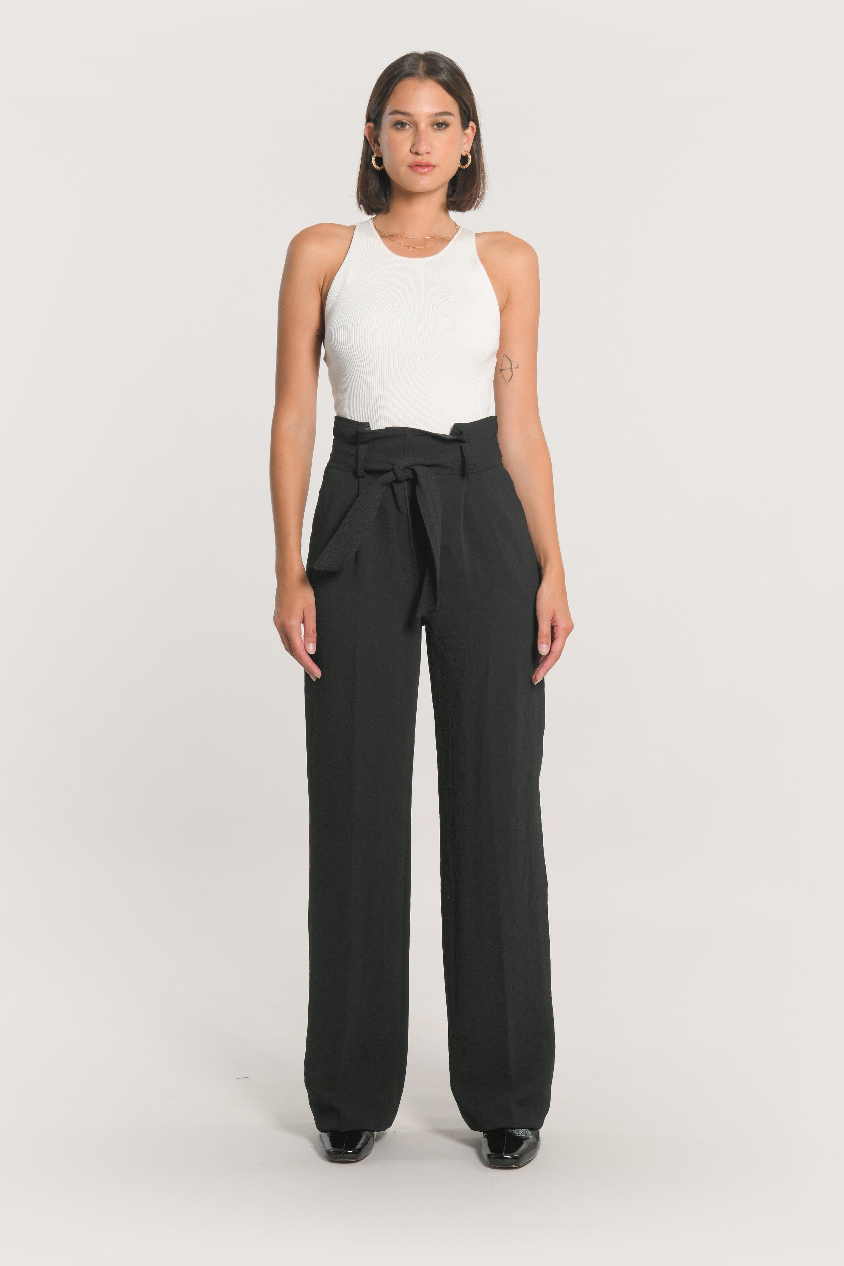PANTALON TAILORING LARGE MIKA NOIR PANTALON KOOKAI Mode Kookai