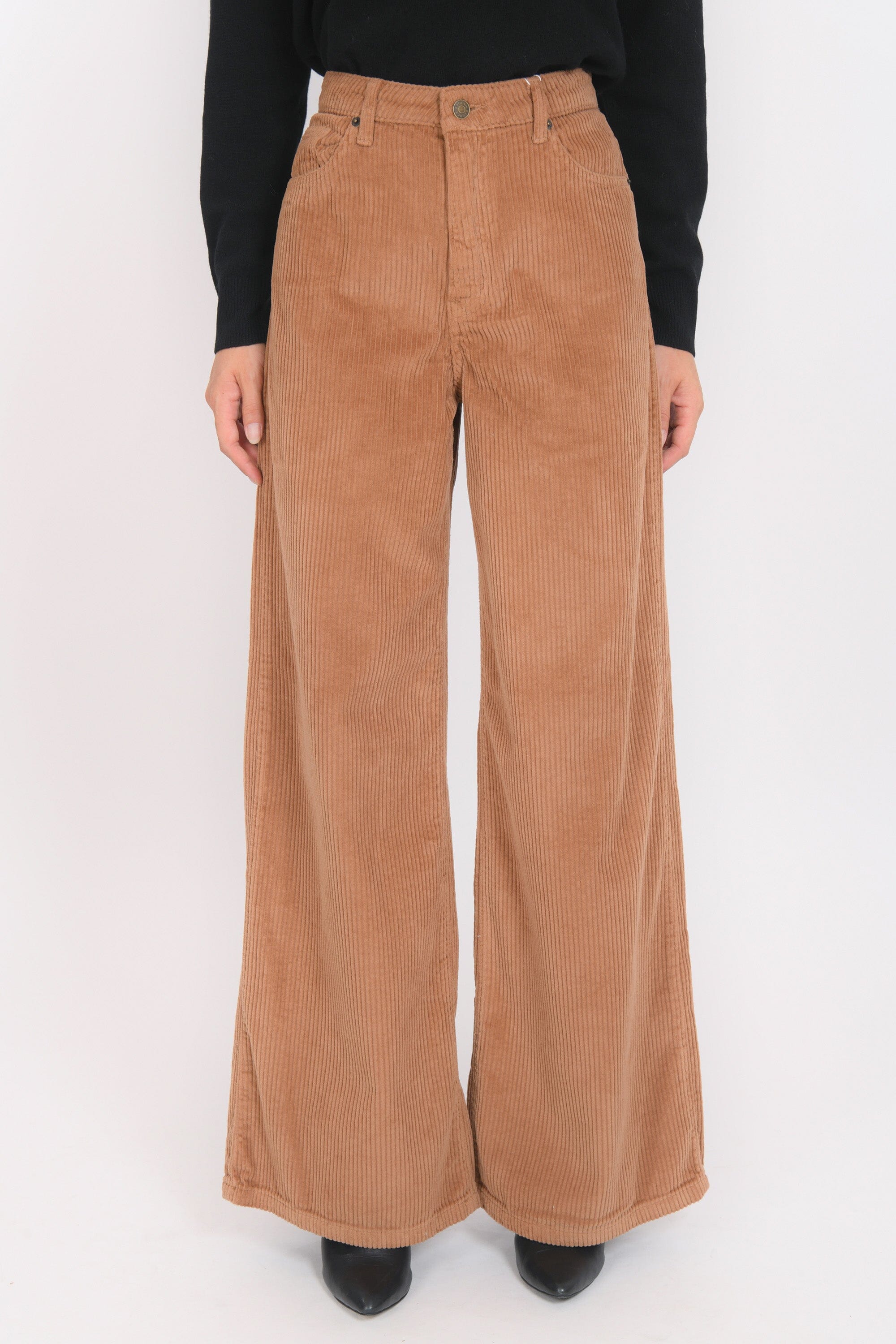 PANTALON VELOURS - BANKS - NOISETTE PANTALON NEW KOOKAI Mode Kookai