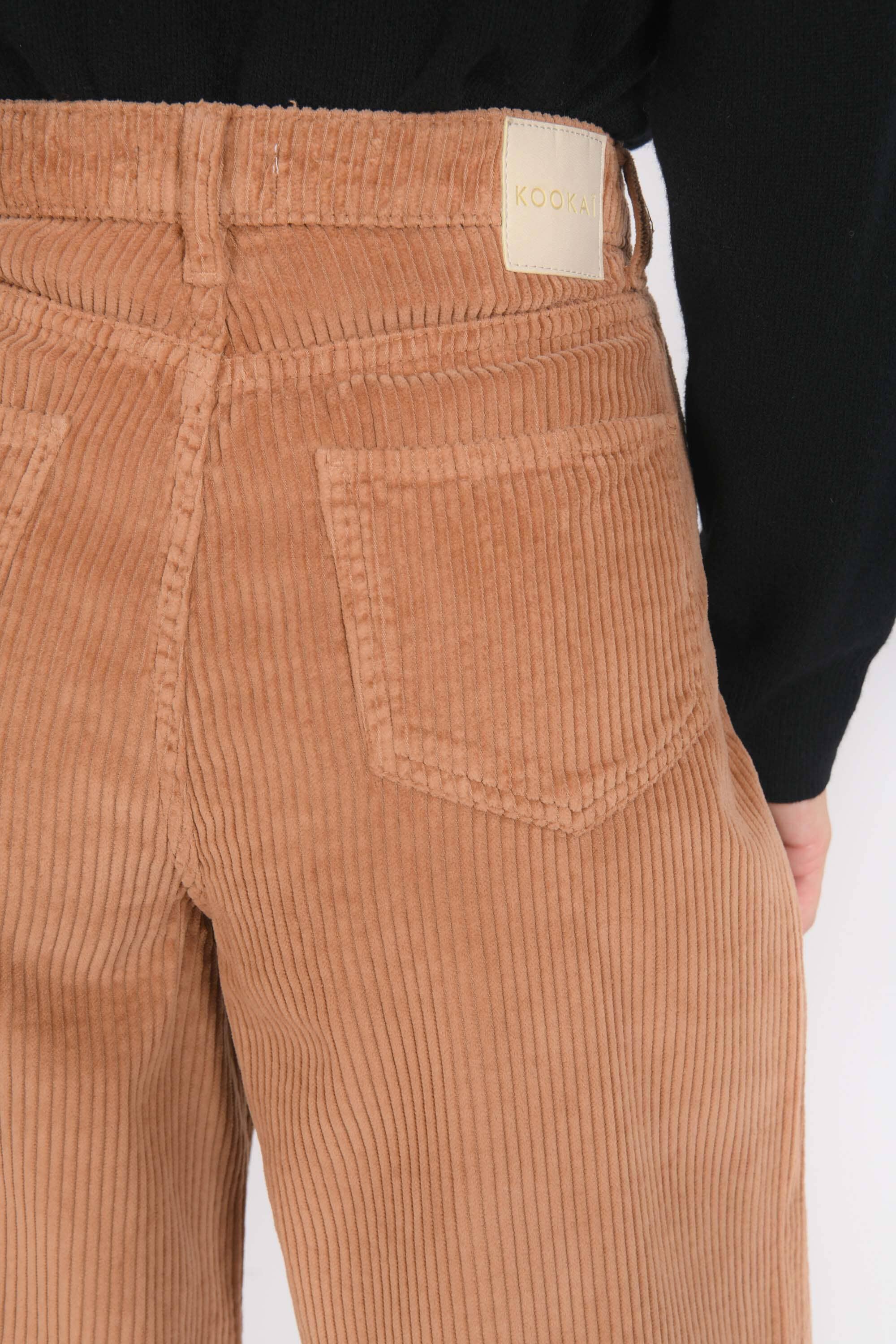 PANTALON VELOURS - BANKS - NOISETTE PANTALON NEW KOOKAI Mode Kookai