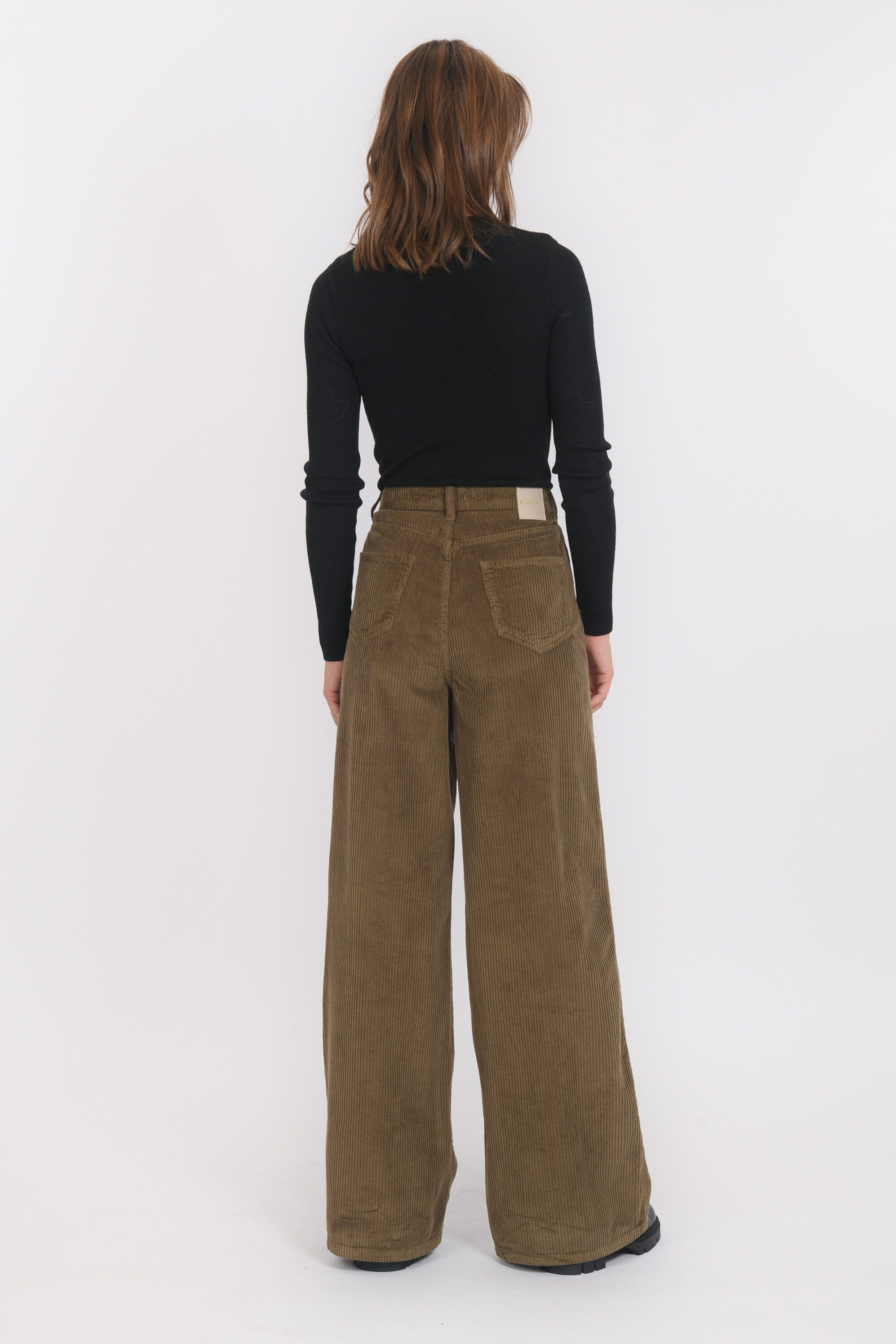 PANTALON VELOURS - BANKS - OLIVE PANTALON NEW KOOKAI Mode Kookai