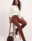 PANTALON VELOURS - DORIA - CHOCOLAT PANTALON SPORTWEAR NEW KOOKAI Mode Kookai
