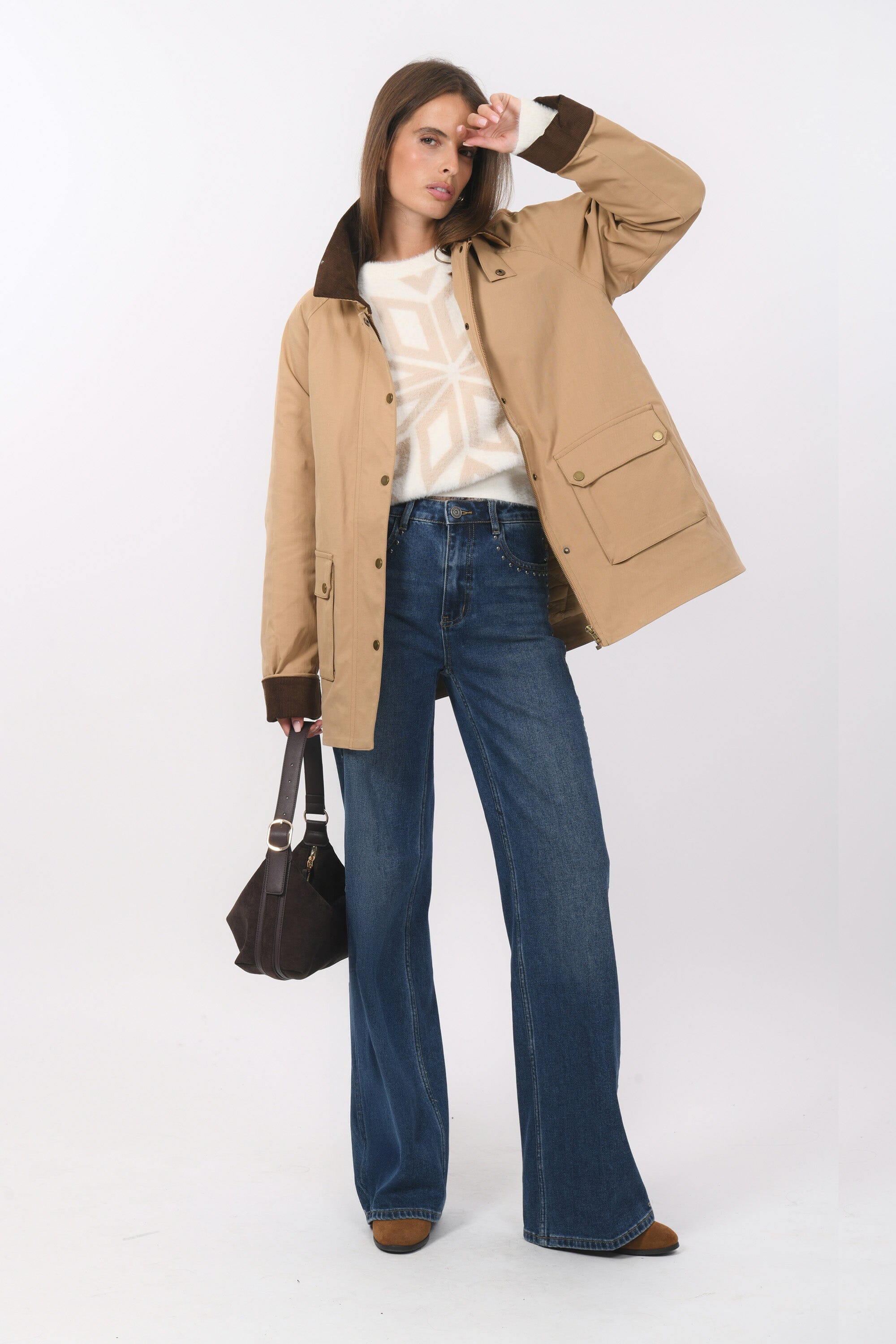 PARKA - BRETT - BEIGE VESTE NEW KOOKAI Mode Kookai