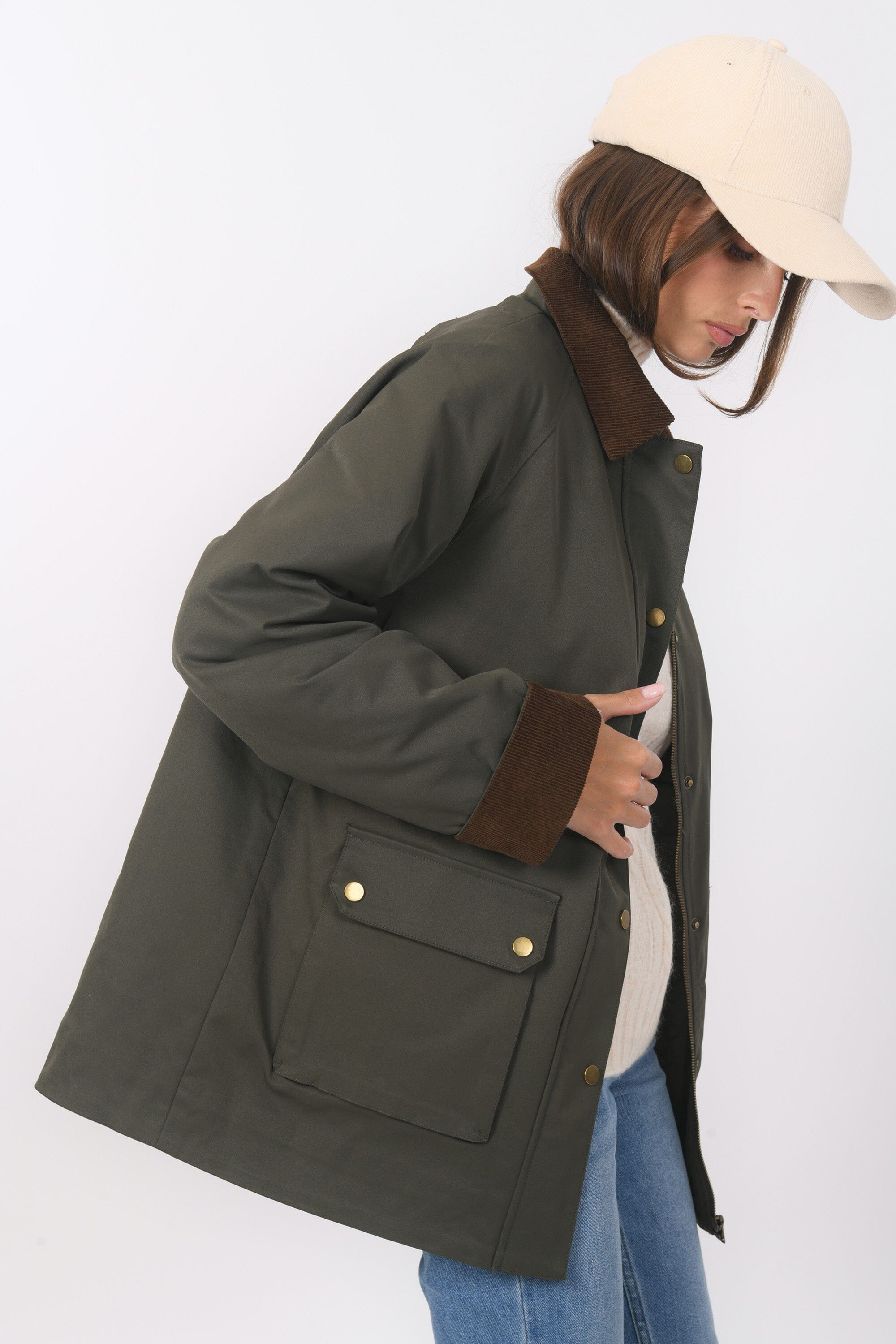 PARKA - BRETT - KAKI VESTE NEW KOOKAI Mode Kookai