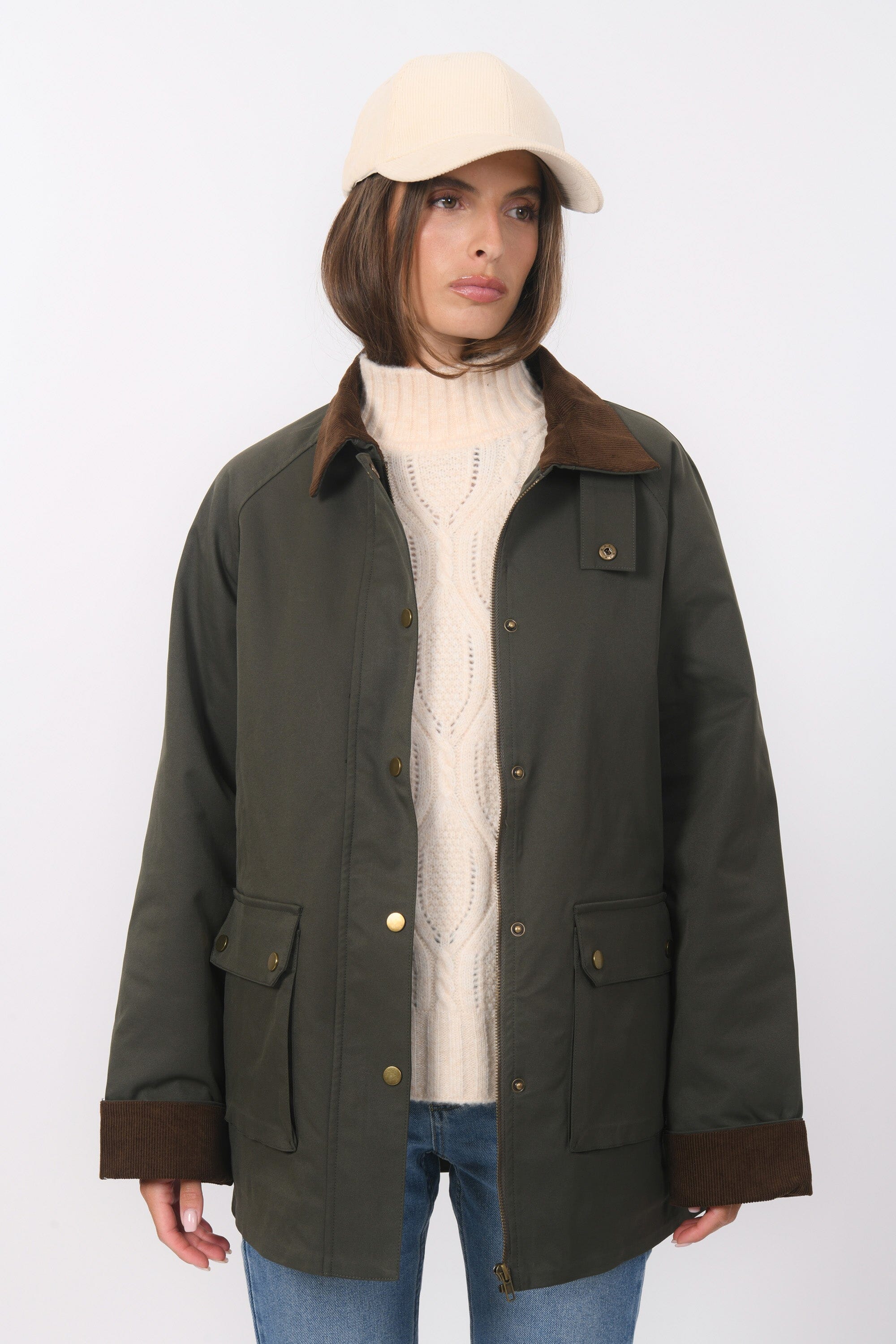PARKA - BRETT - KAKI VESTE NEW KOOKAI Mode Kookai