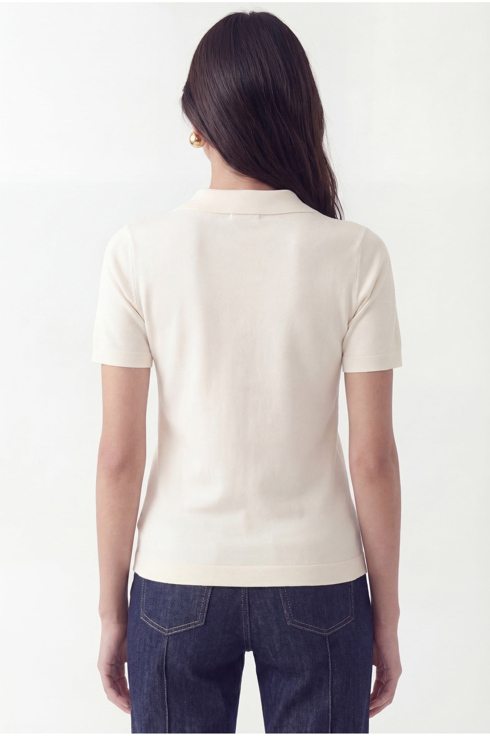 POLO MAILLE - CRISTINA - ECRU PULL NEW KOOKAI Mode Kookai