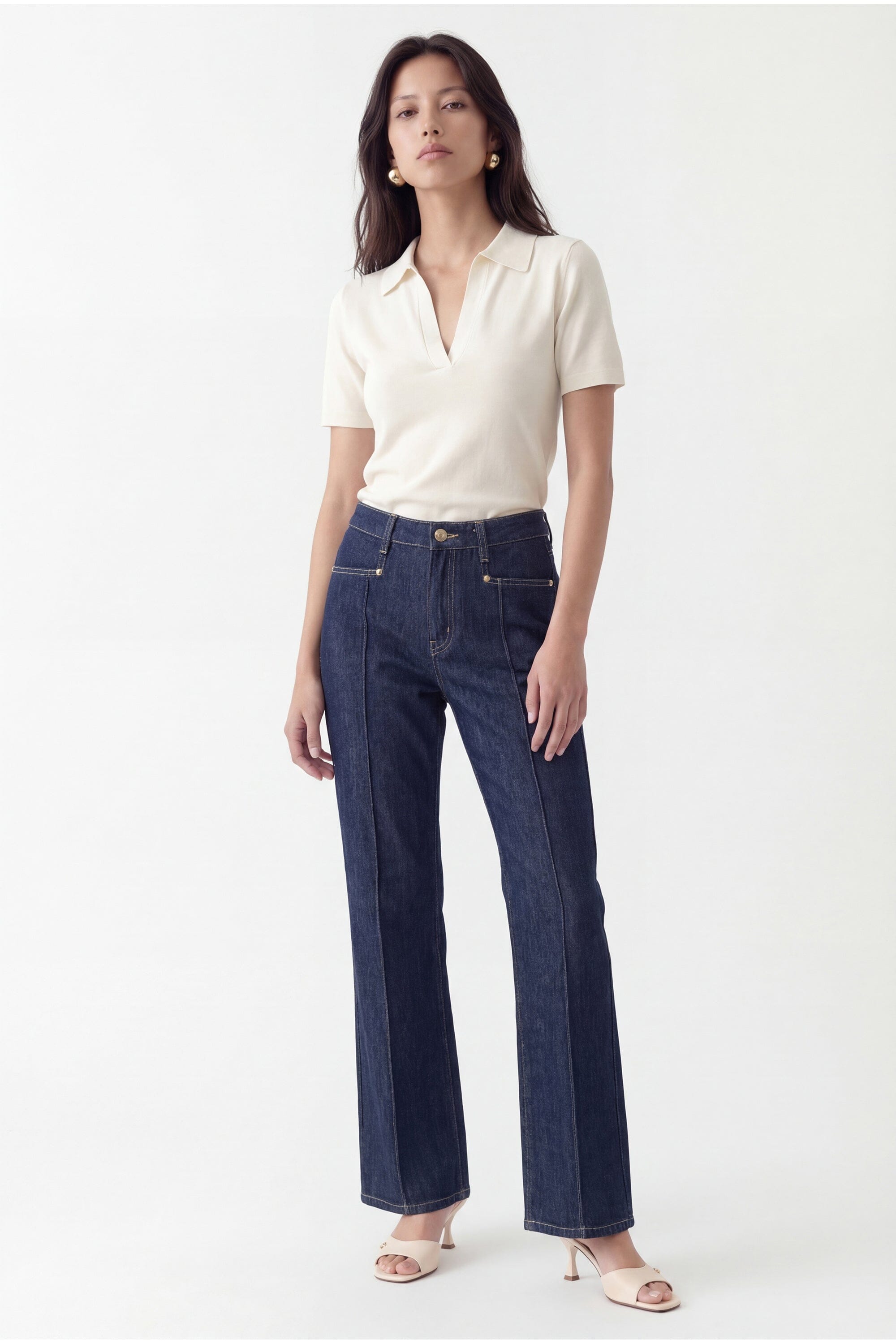 POLO MAILLE - CRISTINA - ECRU PULL NEW KOOKAI Mode Kookai