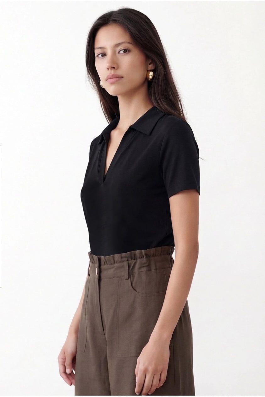 POLO MAILLE - CRISTINA - NOIR PULL NEW KOOKAI Mode Kookai