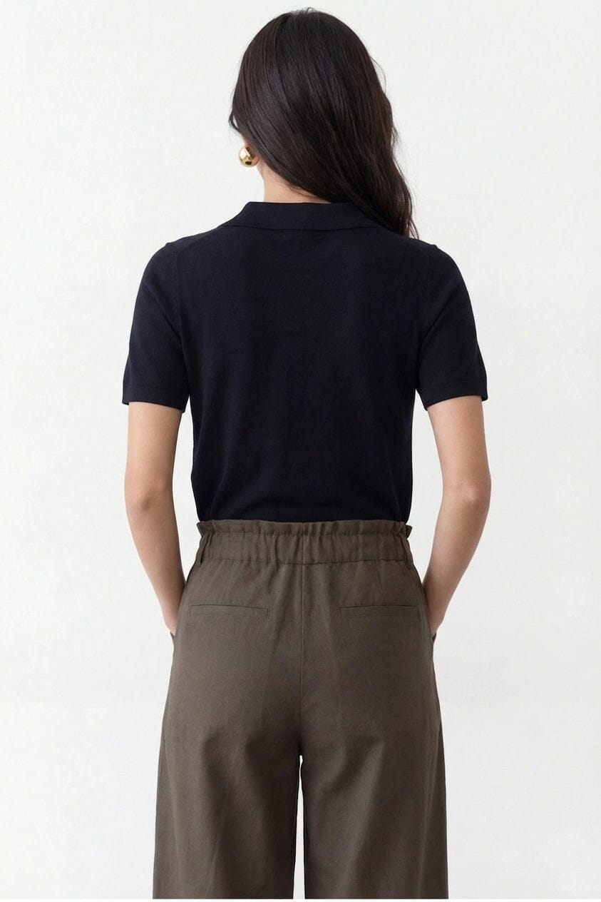 POLO MAILLE - CRISTINA - NOIR PULL NEW KOOKAI Mode Kookai