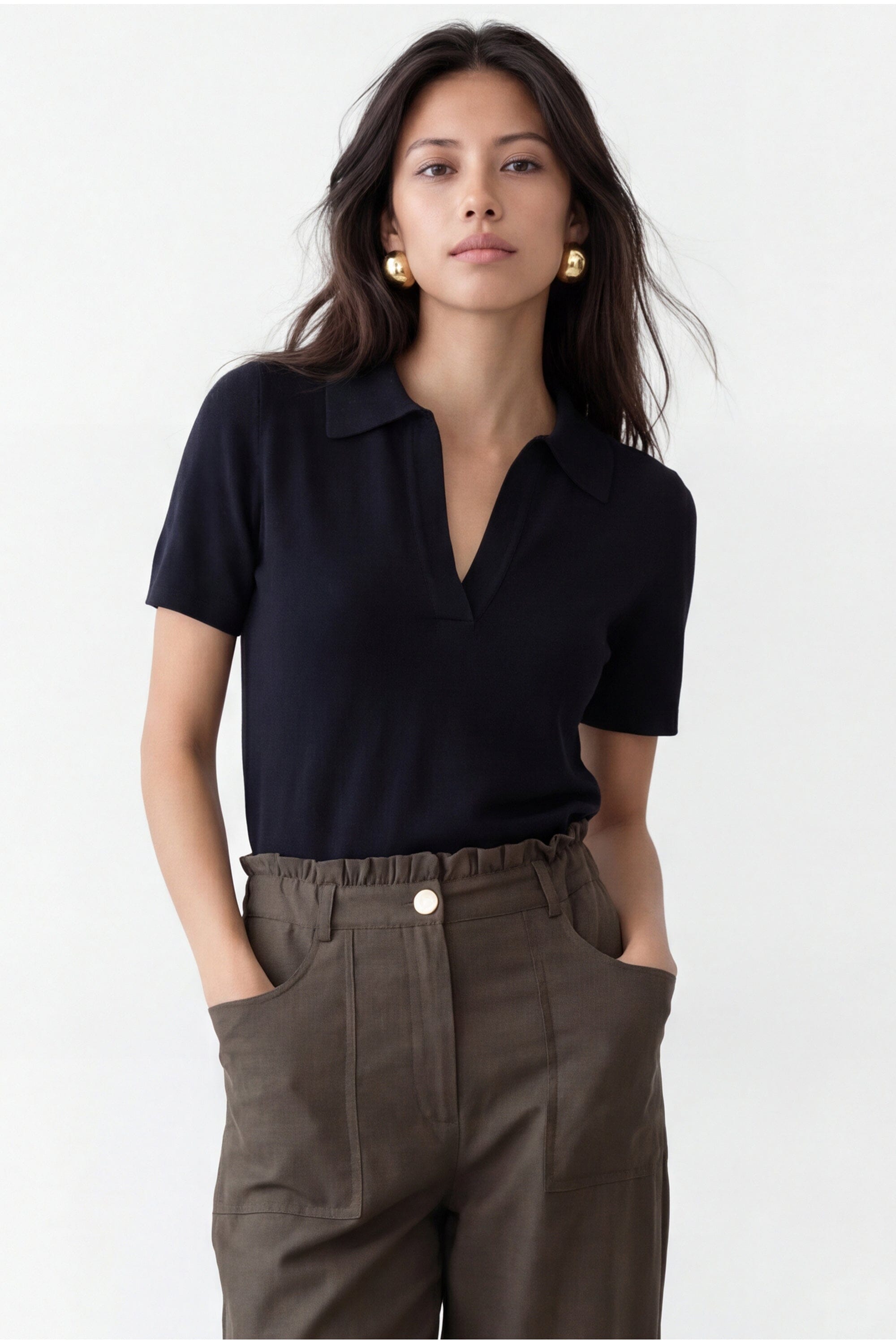 POLO MAILLE - CRISTINA - NOIR PULL NEW KOOKAI Mode Kookai