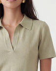POLO MAILLE - CRISTINA - VERT PALE PULL NEW KOOKAI Mode Kookai