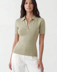 POLO MAILLE - CRISTINA - VERT PALE PULL NEW KOOKAI Mode Kookai