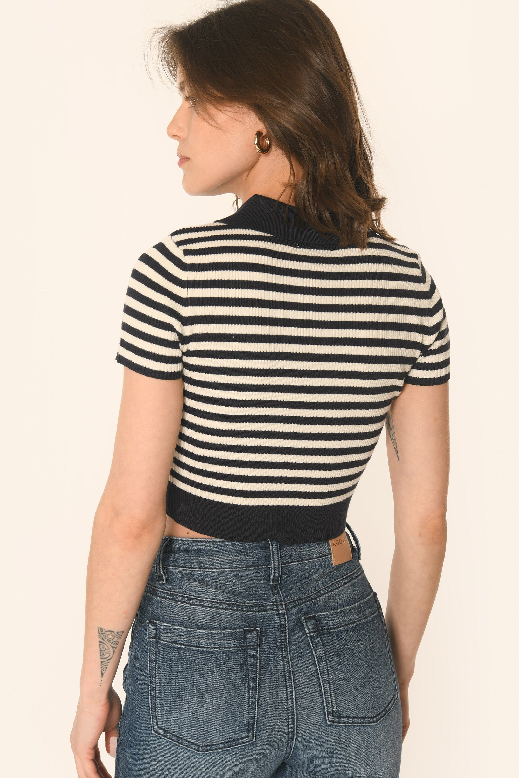 POLO - MARINE/ÉCRU - ATIK PULL KOOKAI Mode Kookai