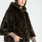 PONCHO FAUX FUR - MARINA - NOIR MANTEAU KOOKAÏ Mode Kookai