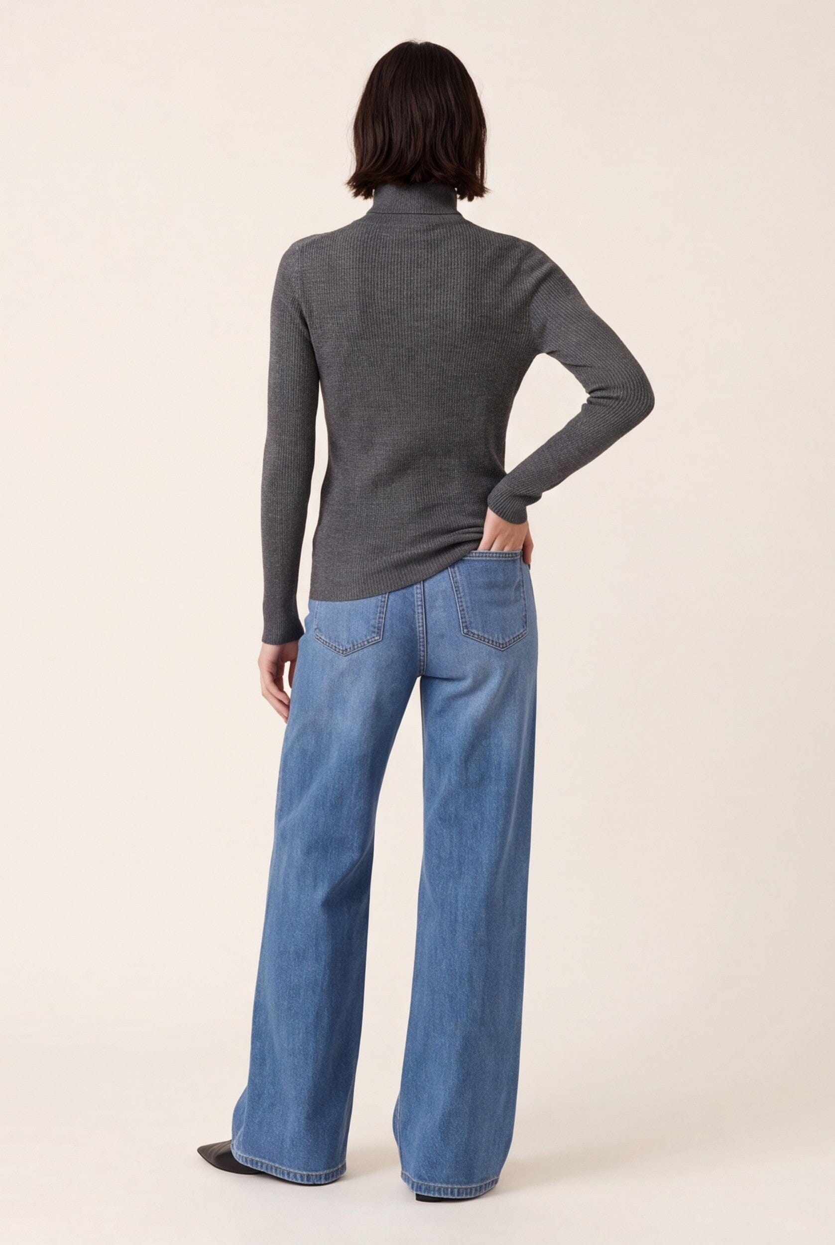 PUL COL ROULE - B-OLYMPE - ANTHRACITE PULL NEW KOOKAI Mode Kookai
