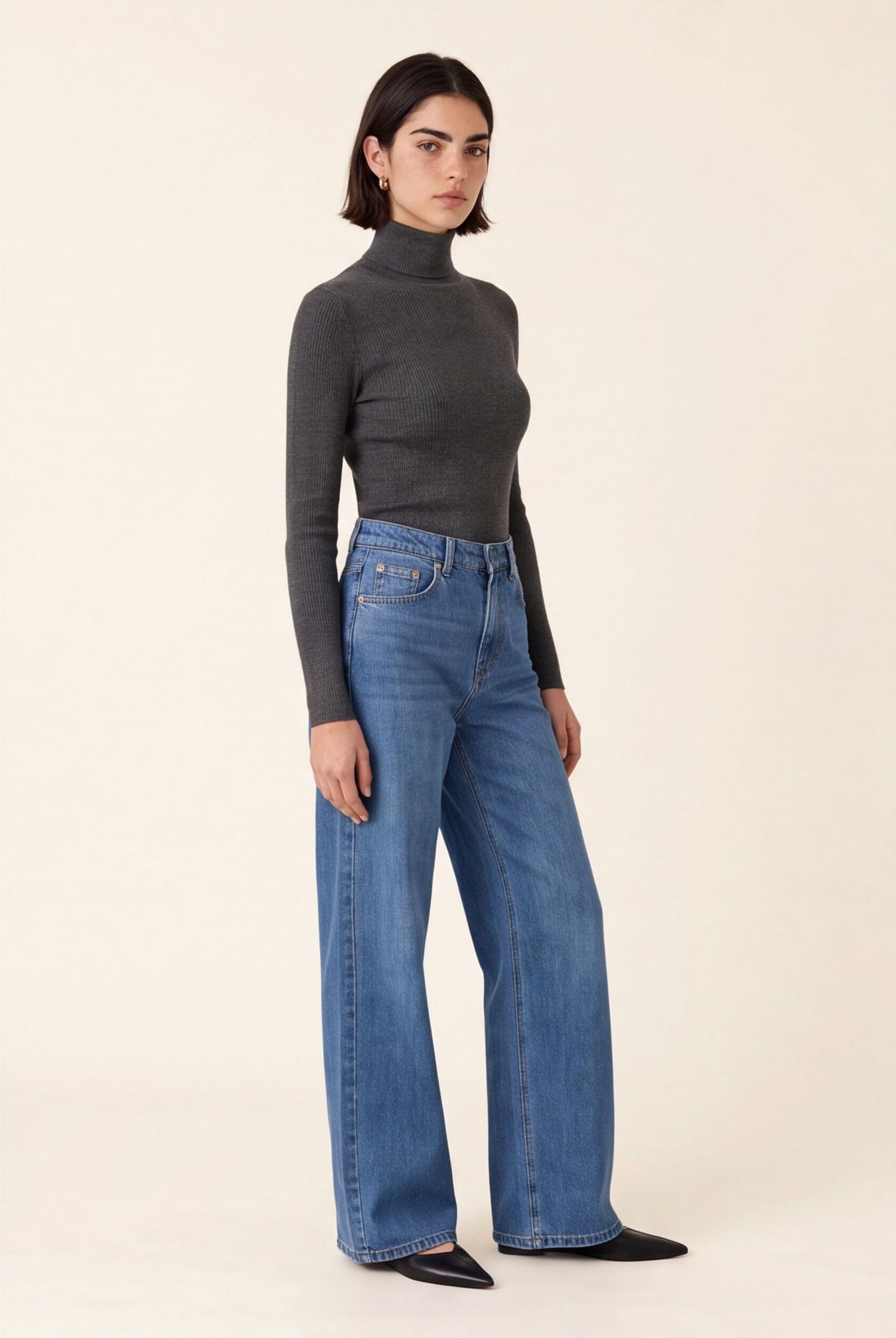 PUL COL ROULE - B-OLYMPE - ANTHRACITE PULL NEW KOOKAI Mode Kookai