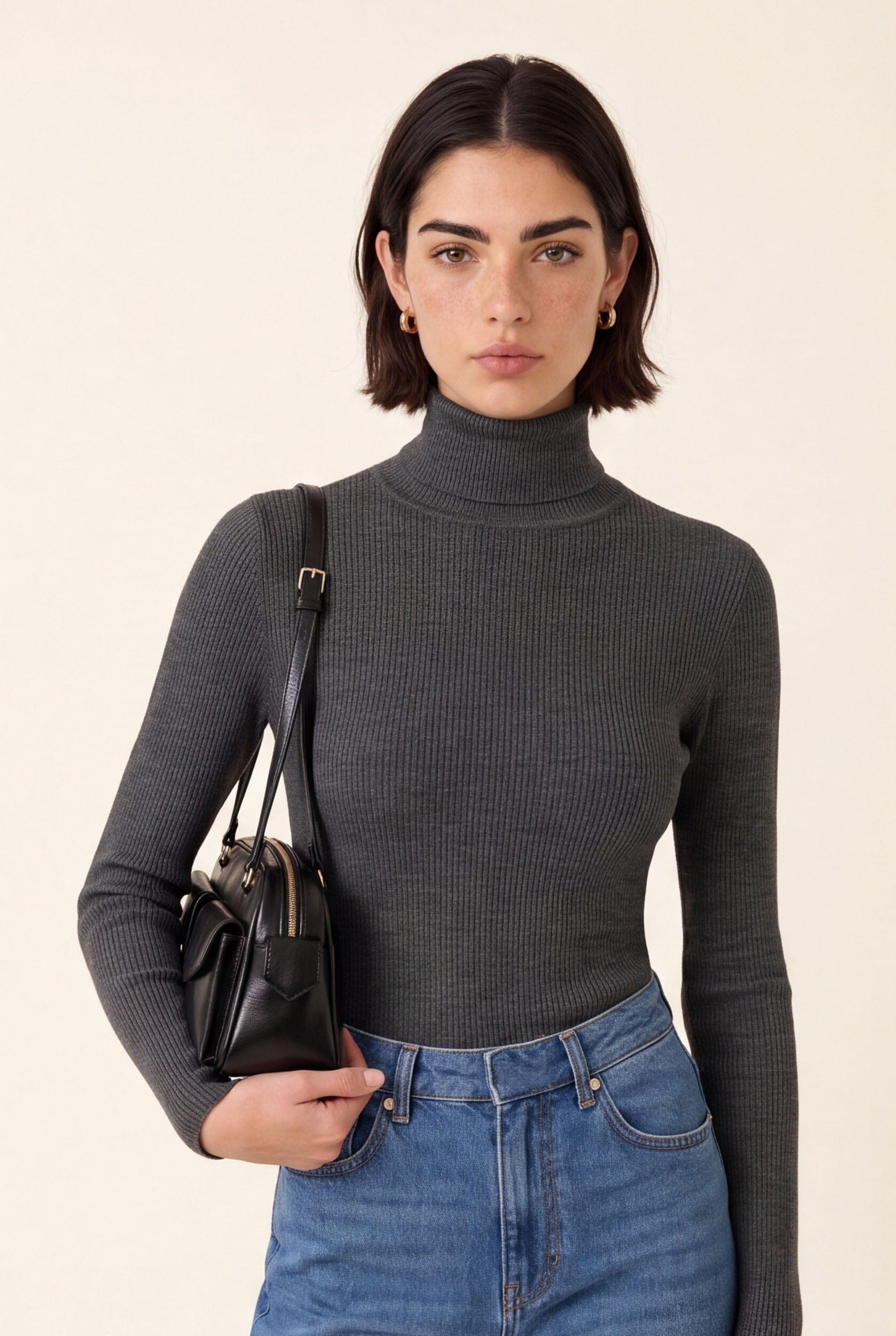 PUL COL ROULE - B-OLYMPE - ANTHRACITE PULL NEW KOOKAI Mode Kookai