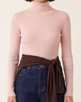 PUL COL ROULE - B-OLYMPE - ROSE PALE PULL NEW KOOKAI Mode Kookai