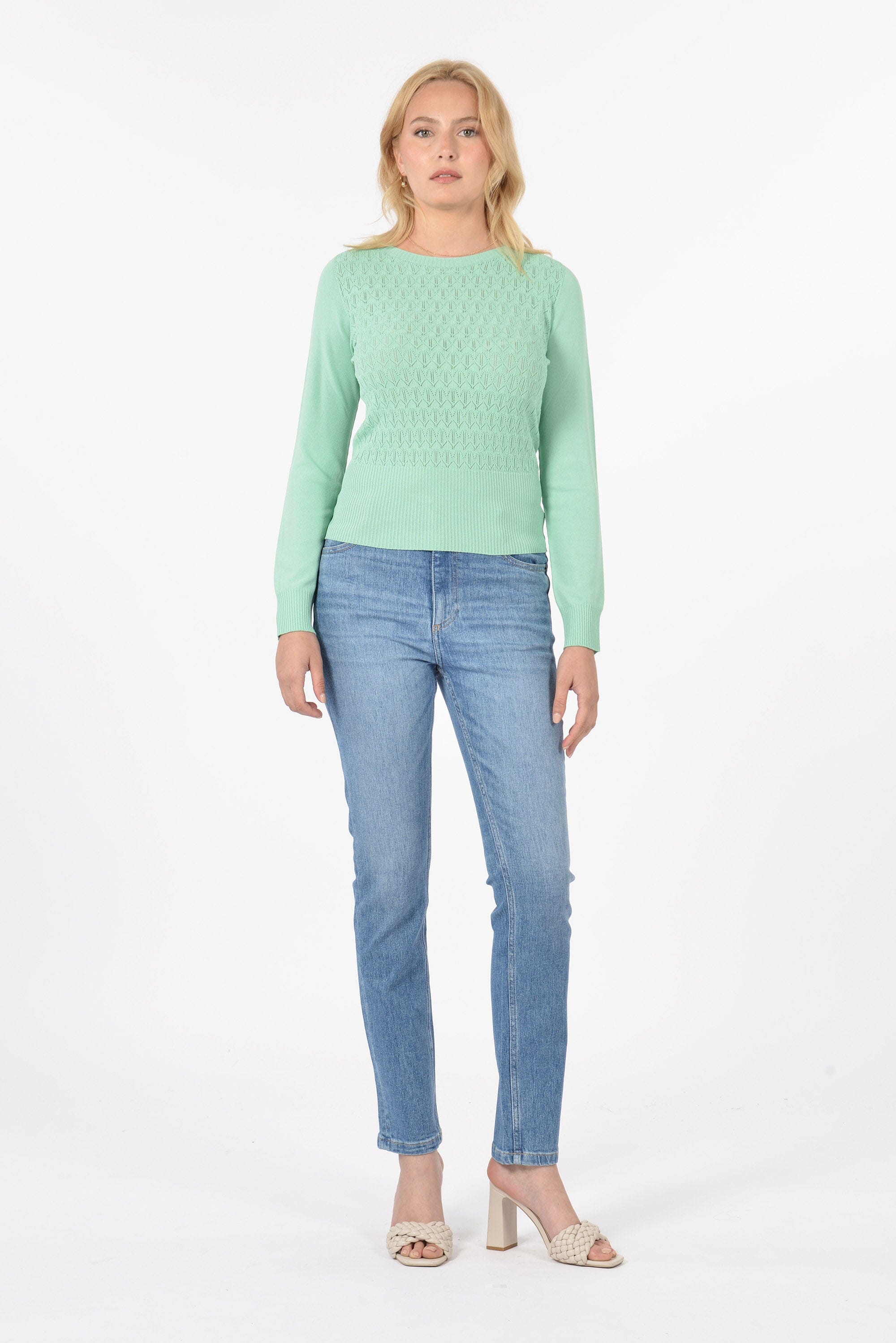 PULL AJOURÉ BELLA GREEN PULL KOOKAI Mode Kookai