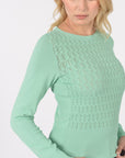 PULL AJOURÉ BELLA GREEN PULL KOOKAI Mode Kookai