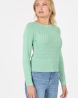 PULL AJOURÉ BELLA GREEN PULL KOOKAI Mode Kookai