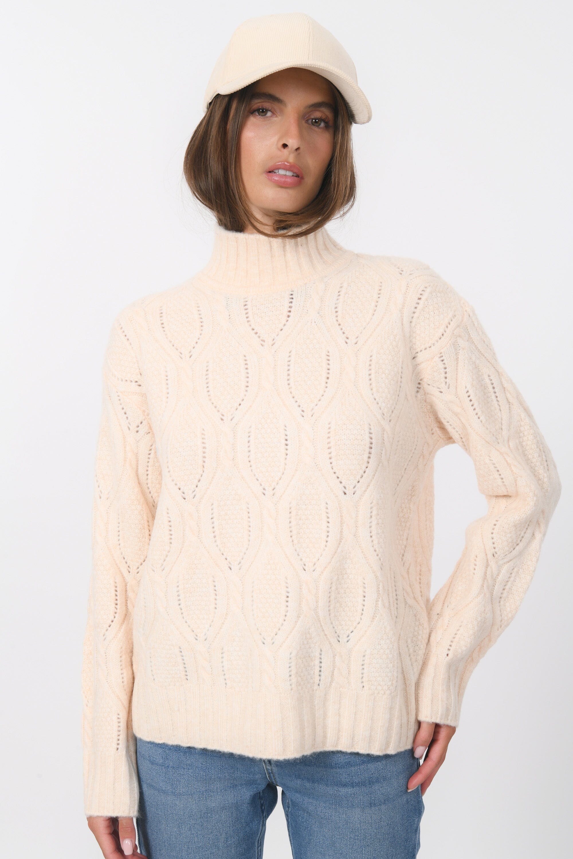 PULL - BAKSTER - BEIGE PULL NEW KOOKAI Mode Kookai