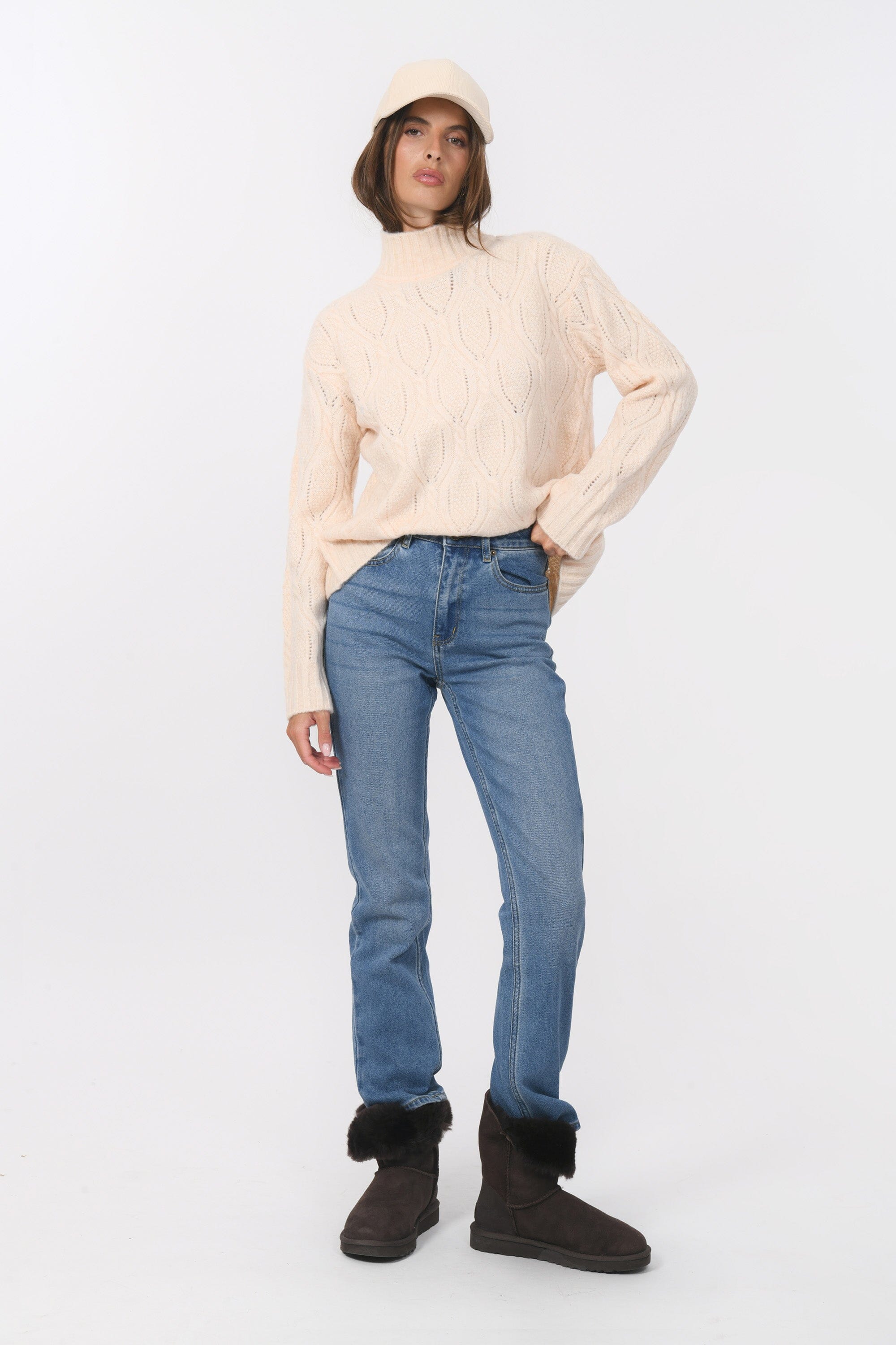 PULL - BAKSTER - BEIGE PULL NEW KOOKAI Mode Kookai