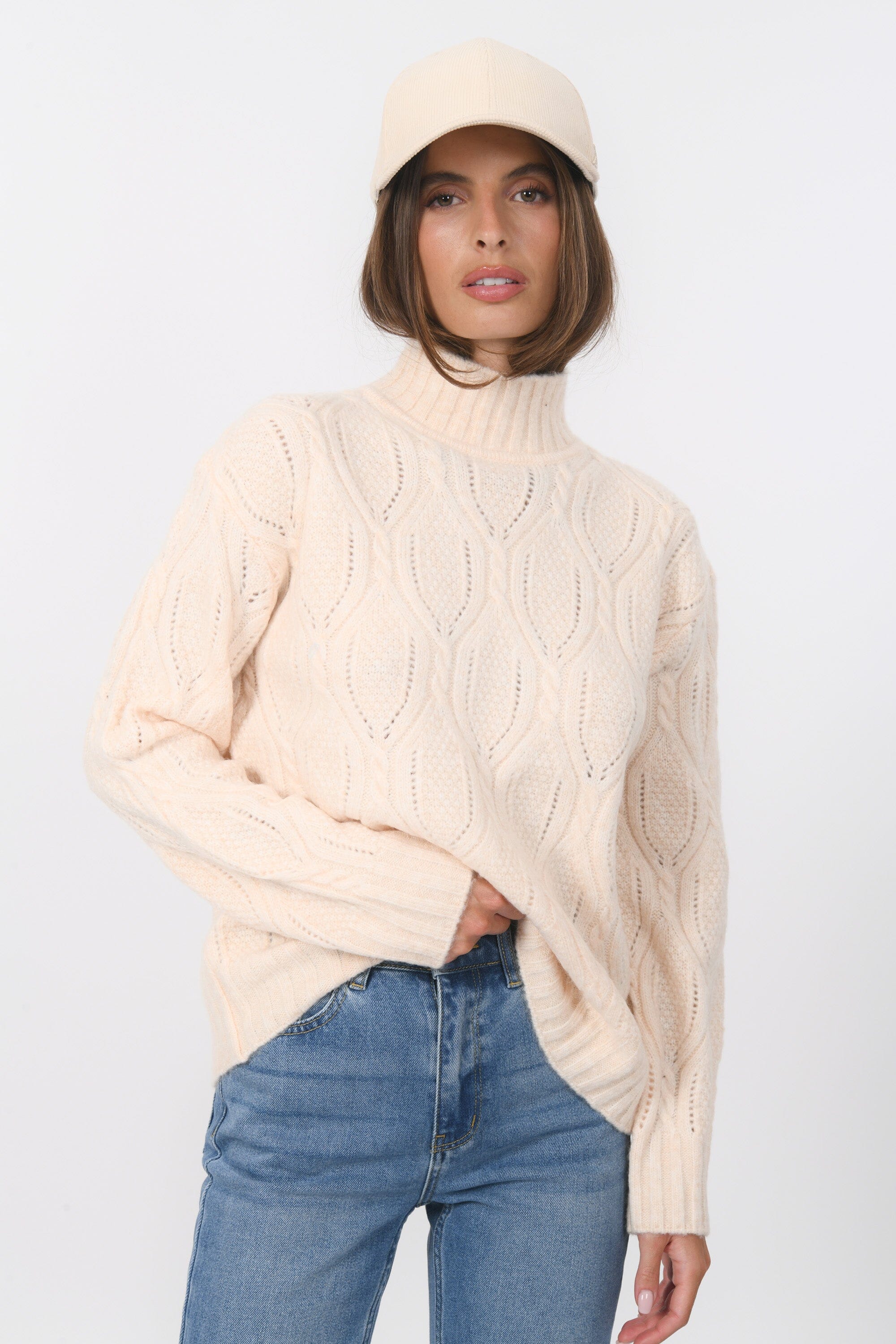PULL - BAKSTER - BEIGE PULL NEW KOOKAI Mode Kookai