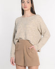 PULL BATEAU DANNA BEIGE CHINÉ PULL KOOKAI Mode Kookai