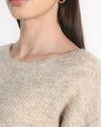 PULL BATEAU DANNA BEIGE CHINÉ PULL KOOKAI Mode Kookai