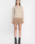 PULL BATEAU DANNA BEIGE CHINÉ PULL KOOKAI Mode Kookai