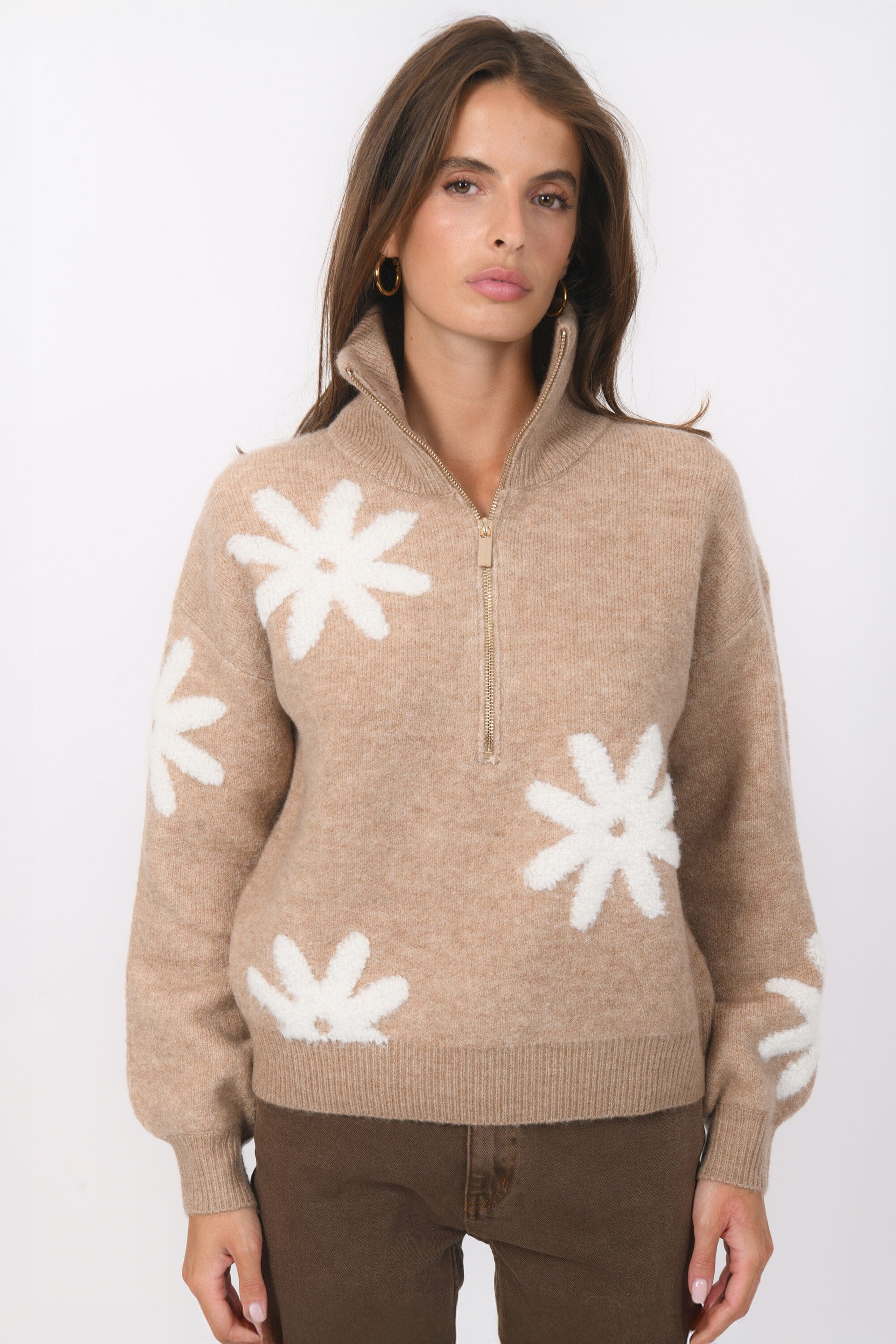 PULL - BEATRIX - CAMEL PULL NEW KOOKAI Mode Kookai