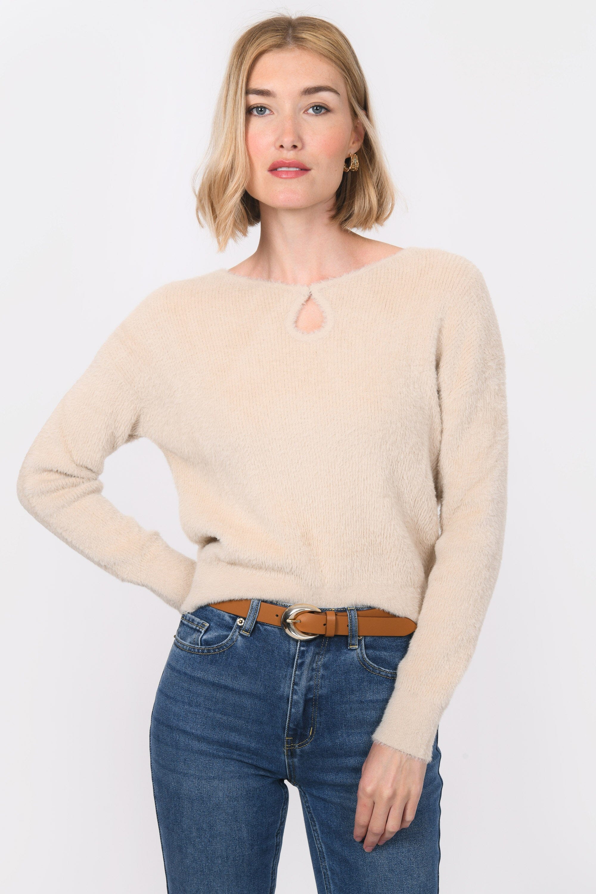 PULL - BELEN - BEIGE PULL NEW KOOKAI Mode Kookai