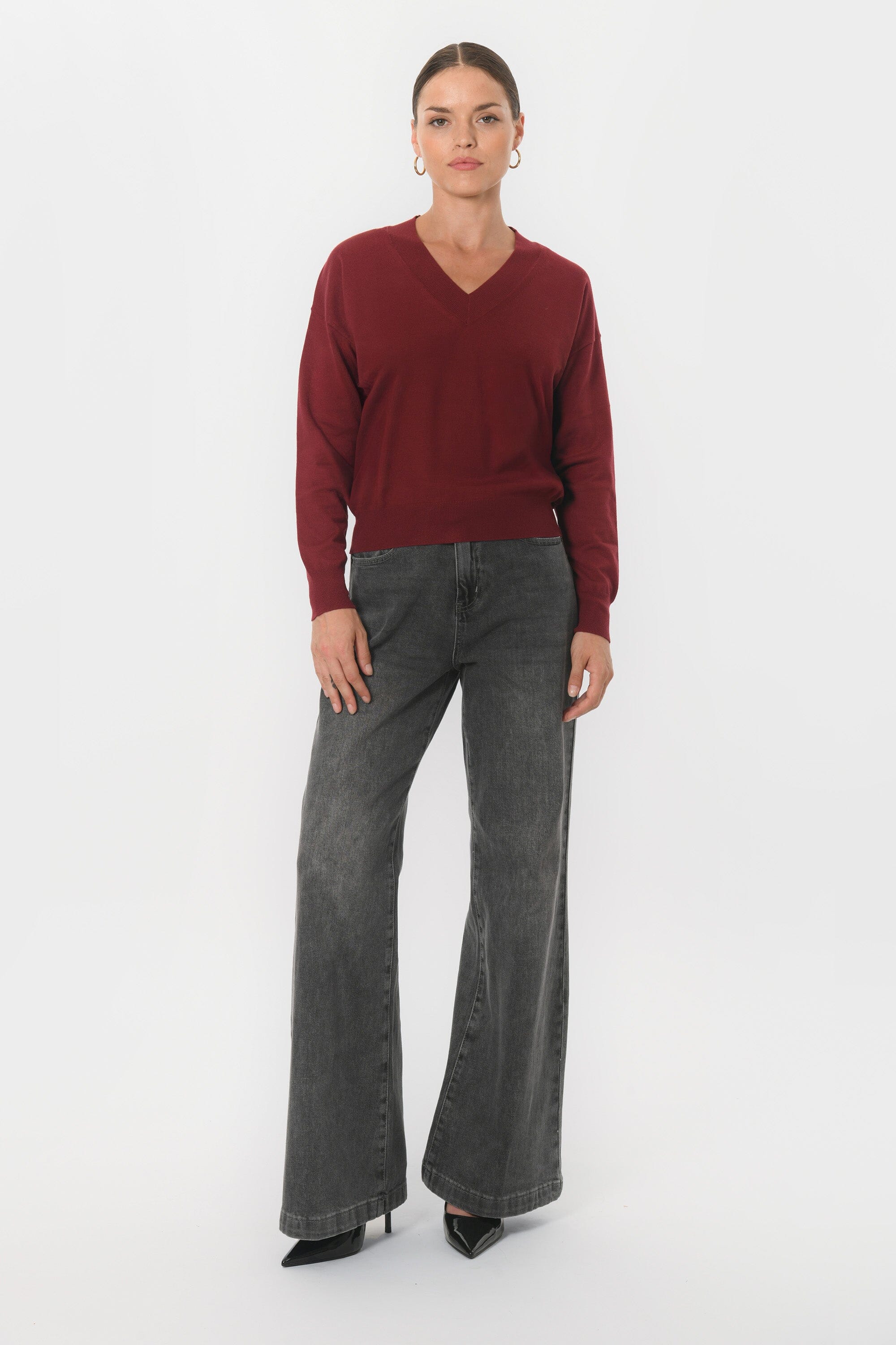 PULL - BELINA - BORDEAUX PULL NEW KOOKAI Mode Kookai