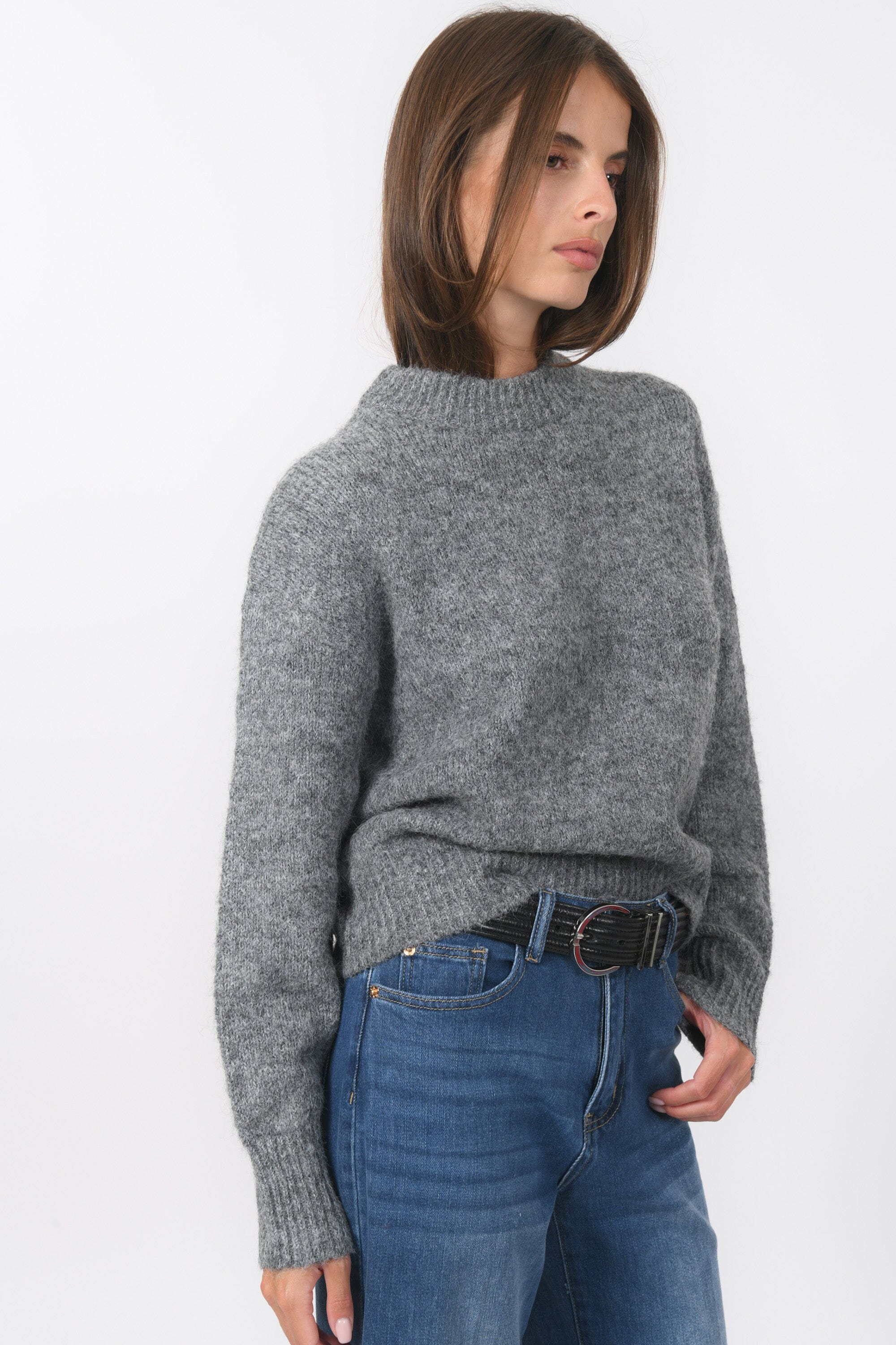 Pull Bianca pull col rond Anthracite PULL NEW KOOKAI Mode Kookai