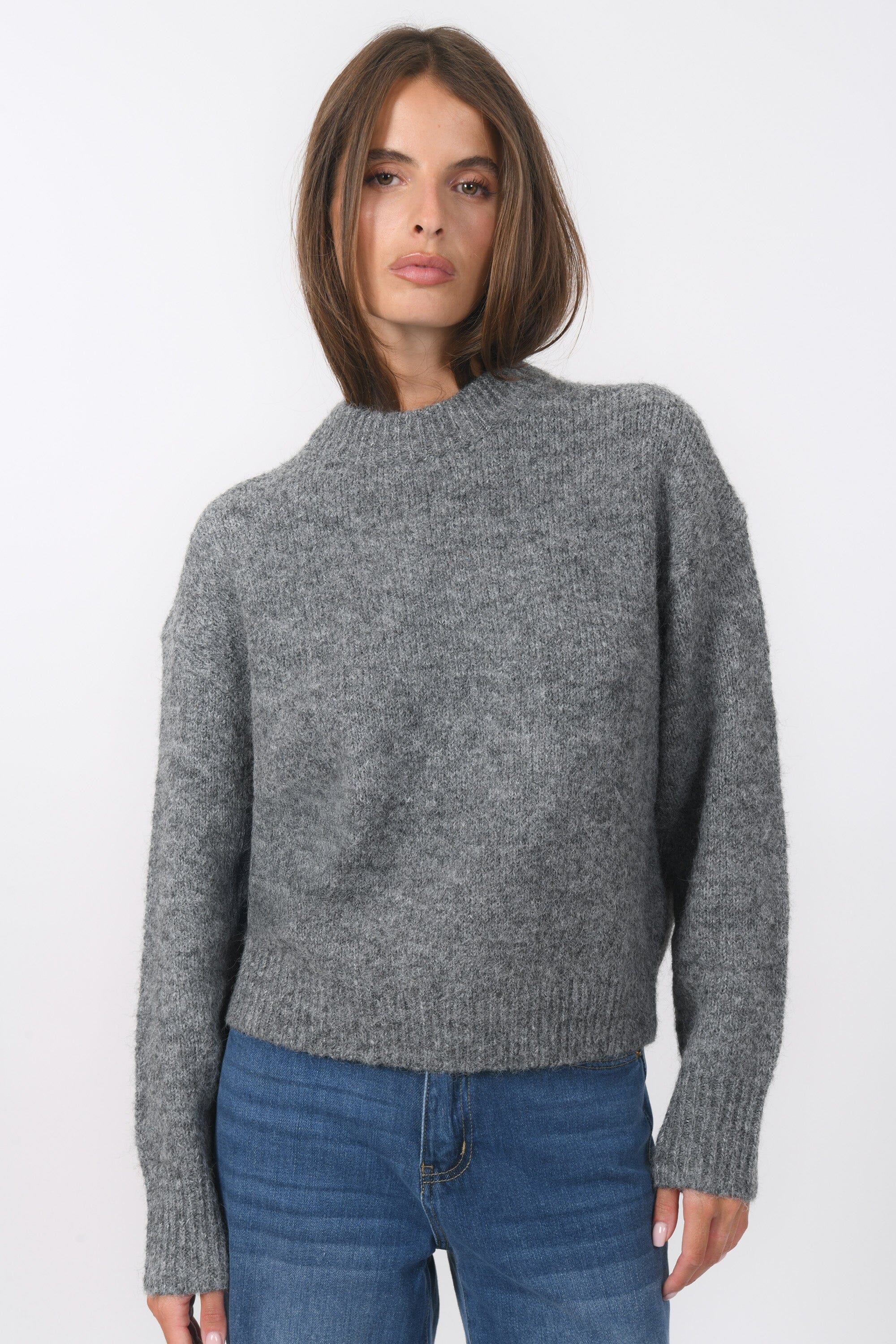 Pull Bianca pull col rond Anthracite PULL NEW KOOKAI Mode Kookai