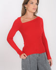 PULL - BITSU - ROUGE PULL NEW KOOKAI Mode Kookai