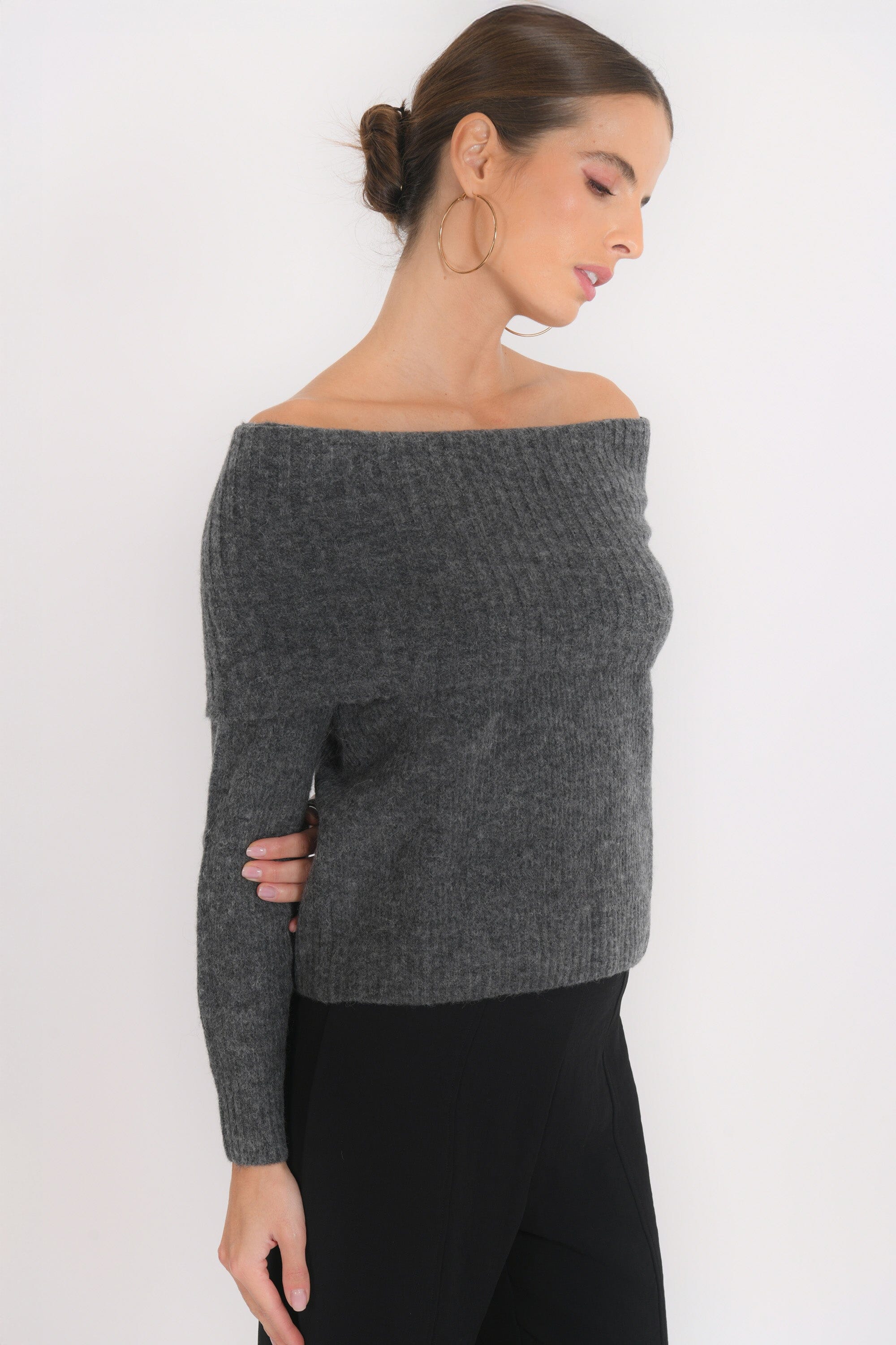 PULL - BOSTON - ANTHRACITE PULL NEW KOOKAI Mode Kookai