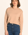 PULL BOUTONNÉ - LATTE - AMELINA PULL KOOKAI Mode Kookai