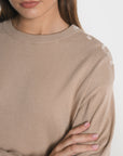 PULL BOUTONNE NOLWENN CAMEL PULL KOOKAI Mode Kookai