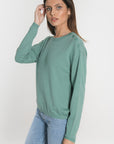PULL BOUTONNE NOLWENN NEPTUNE GREEN PULL KOOKAI Mode Kookai