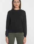 PULL BOUTONNE NOLWENN NOIR PULL KOOKAI Mode Kookai