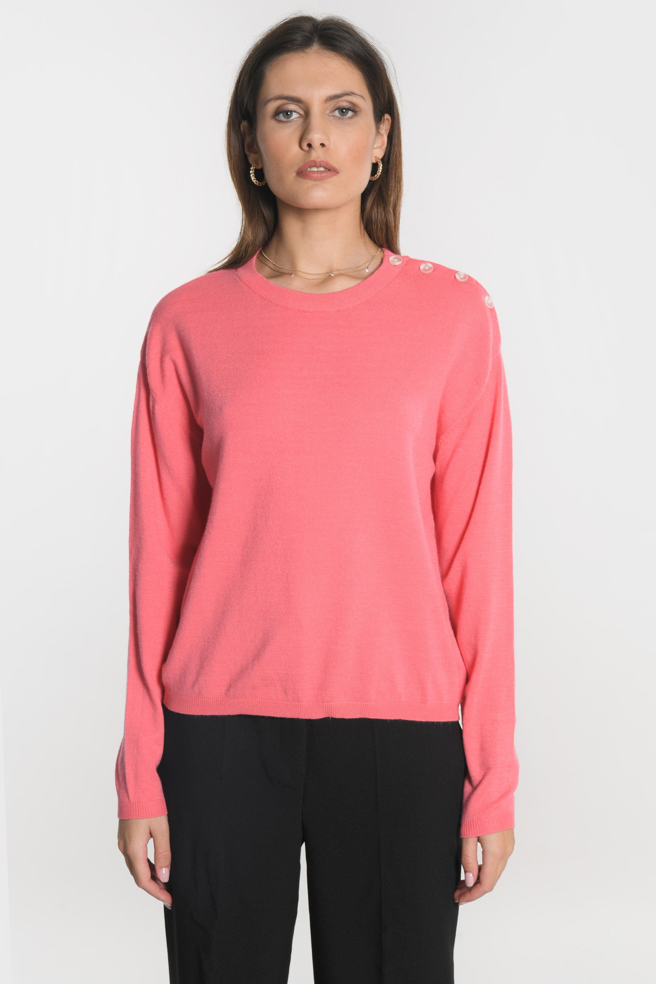 PULL BOUTONNE NOLWENN ROSE PULL KOOKAI Mode Kookai