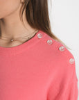 PULL BOUTONNE NOLWENN ROSE PULL KOOKAI Mode Kookai