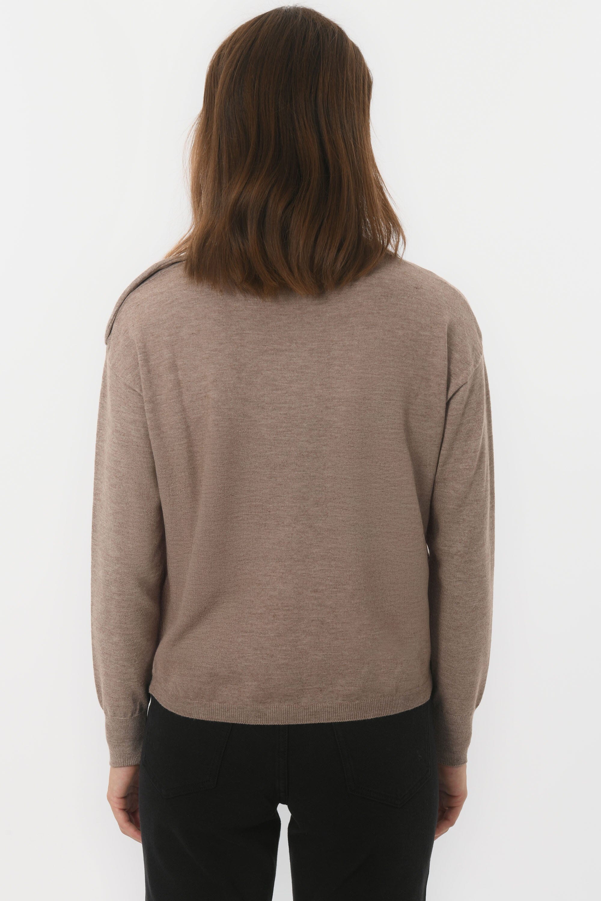 PULL BOUTONS - BELINDA - TAUPE CHINE PULL NEW KOOKAI Mode Kookai