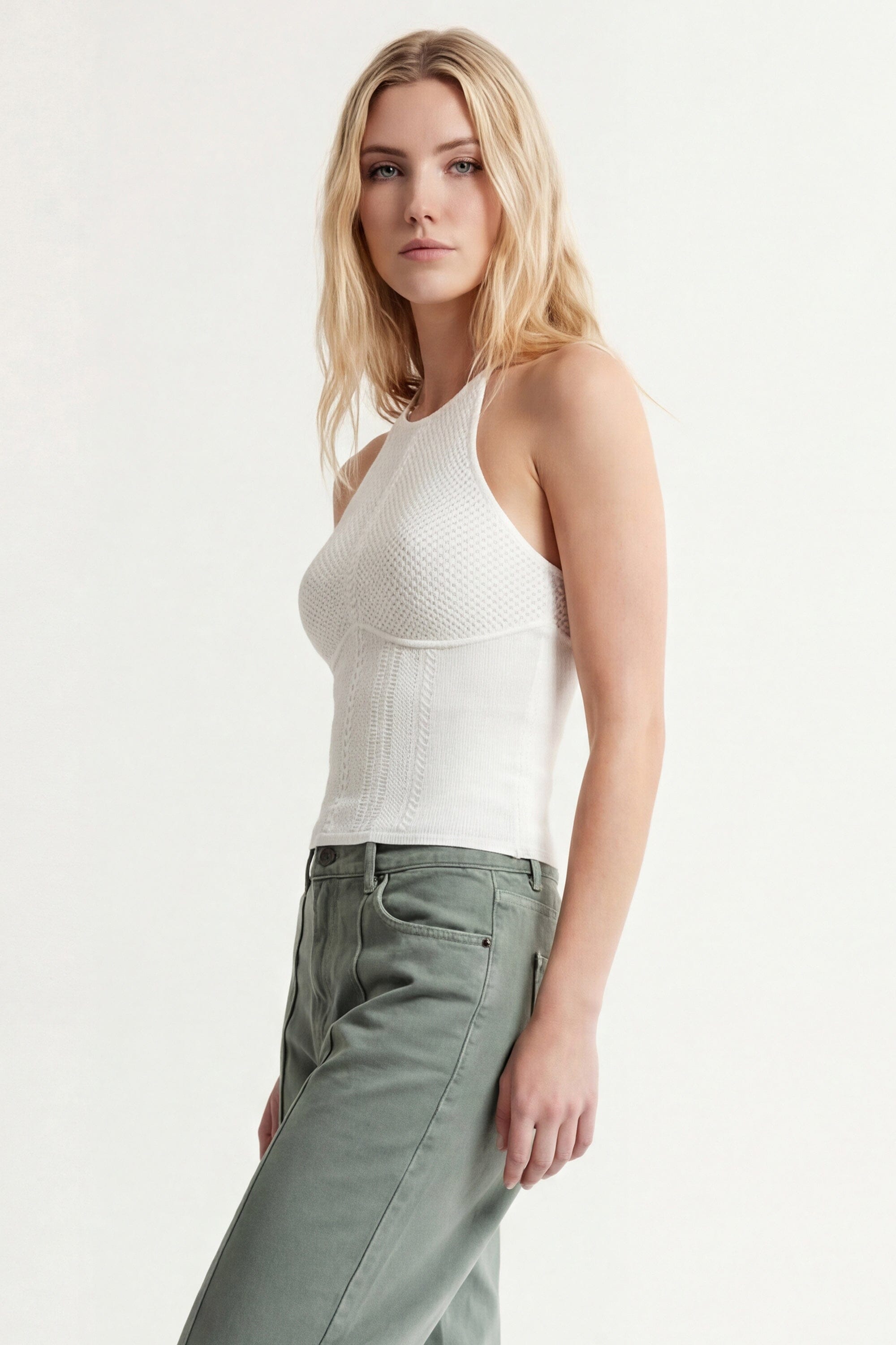 PULL BRETELLES - CARLA - BLANC PULL NEW KOOKAI Mode Kookai