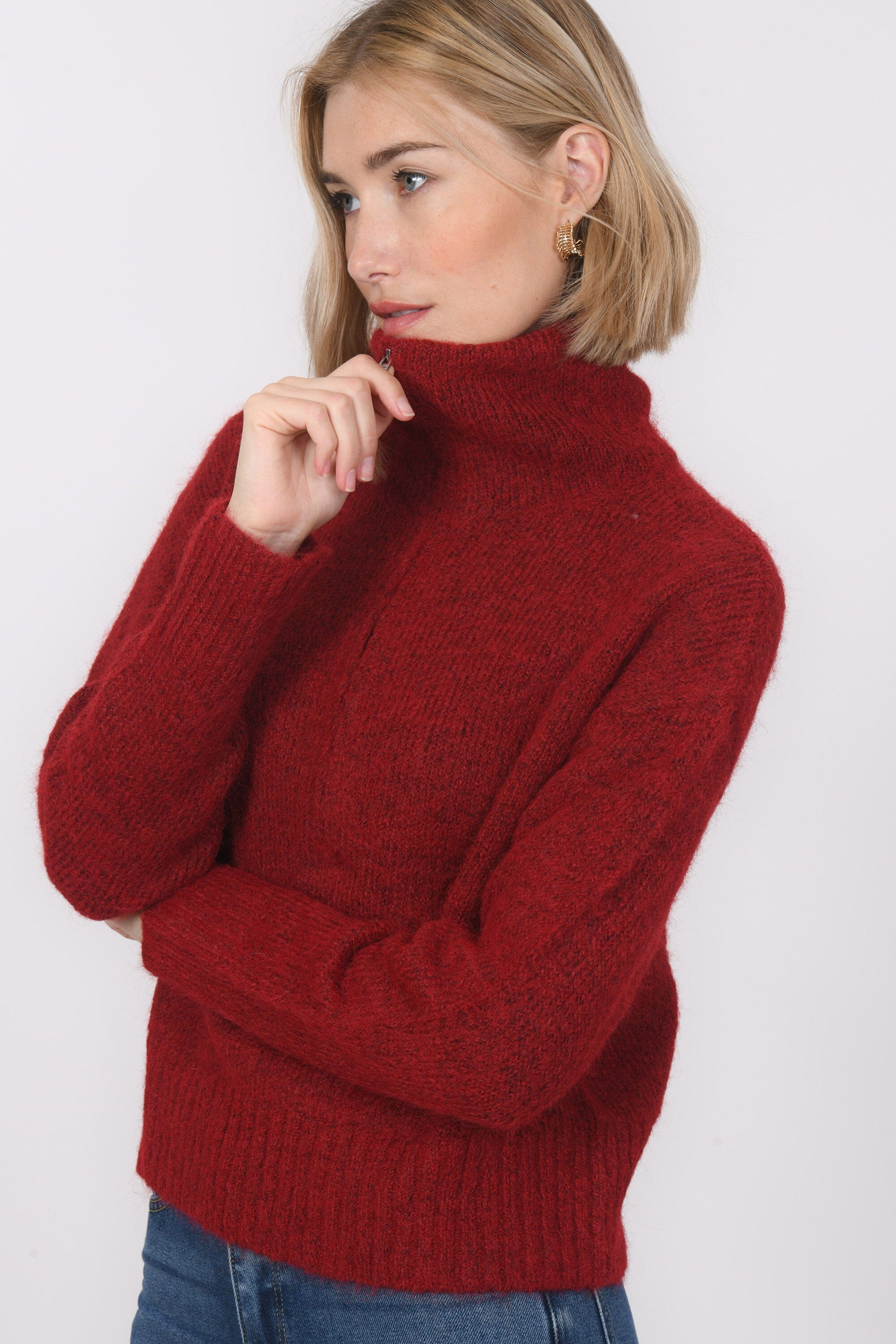 PULL CAMIONNEUR - BIANCA - BORDEAUX PULL NEW KOOKAI Mode Kookai